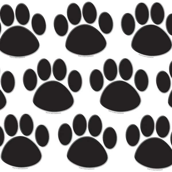 Black Paw Prints Accents