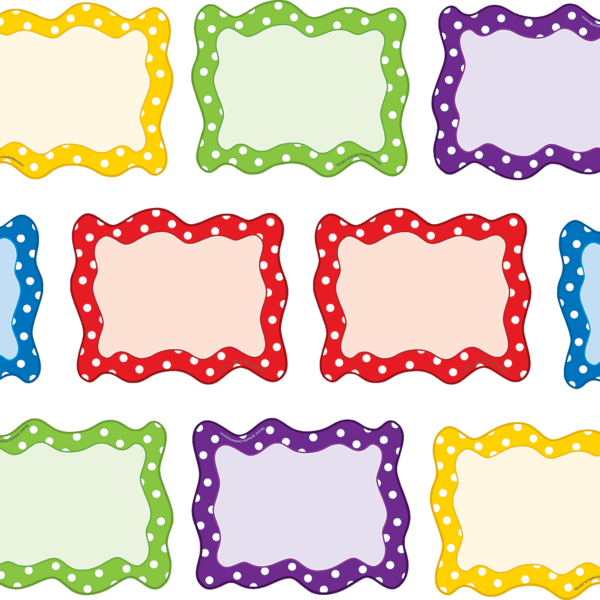 Polka Dots Blank Cards Accents