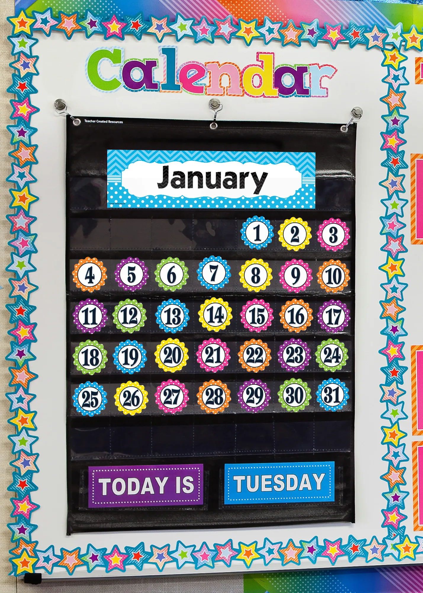 Polka Dot Flowers Calendar Days - Image 2