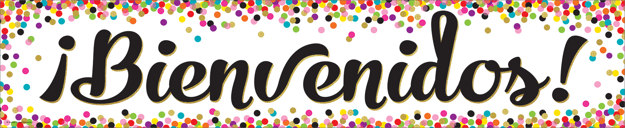 Confetti ¡Bienvenidos! (Spanish Welcome) Banne