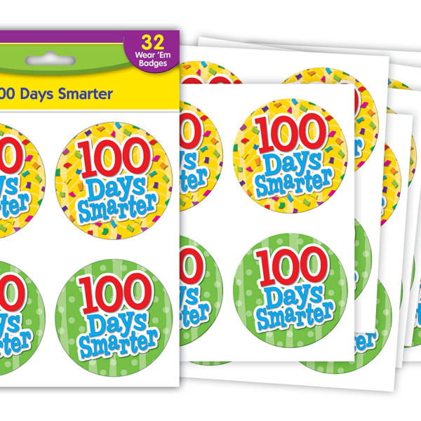 100 Days Smarter Wear 'Em Badg