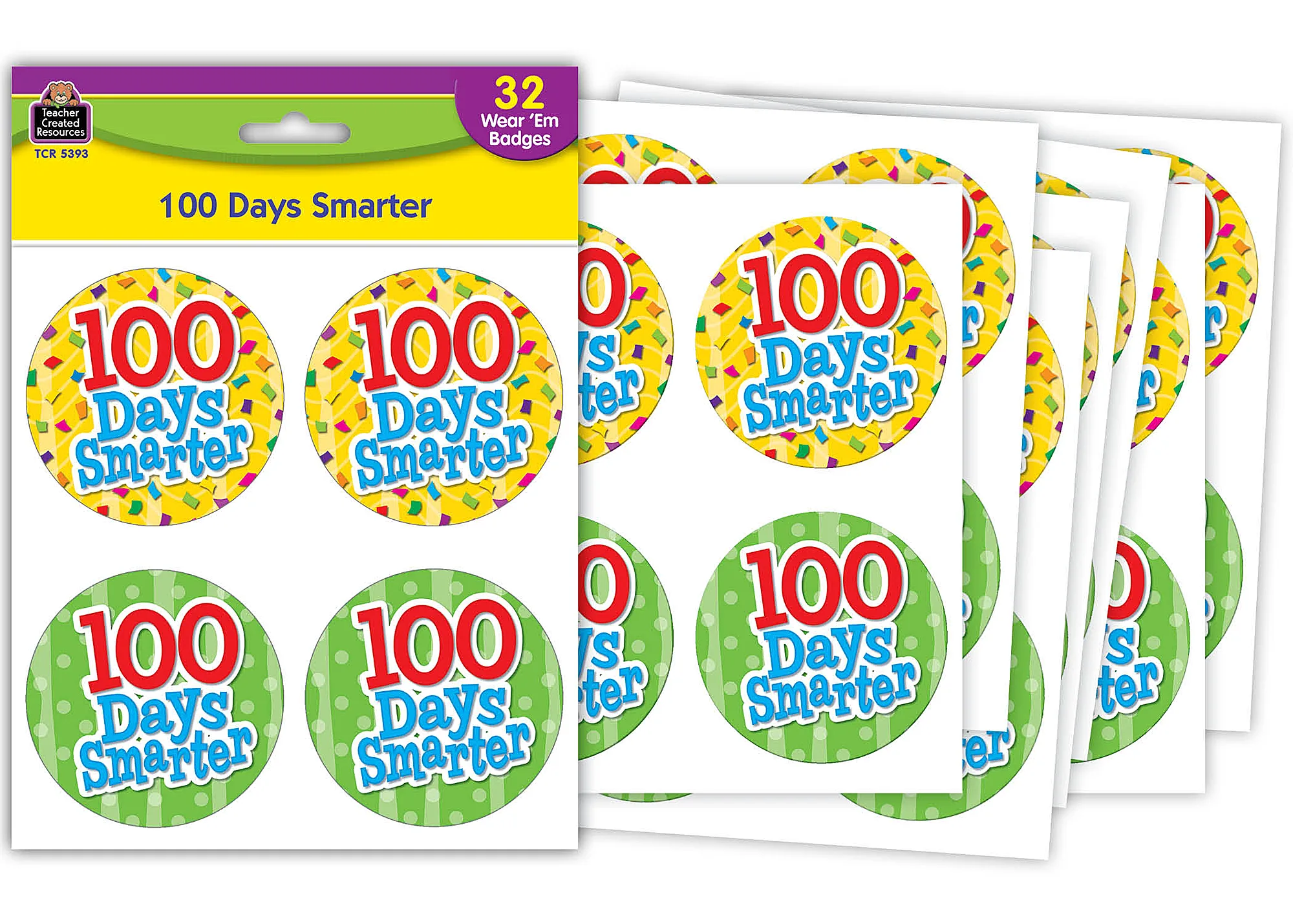 100 Days Smarter Wear 'Em Badg