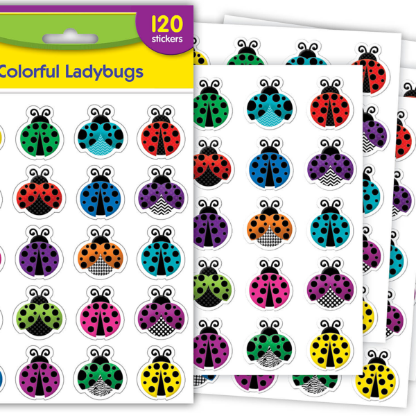 Colorful Ladybugs Stickers