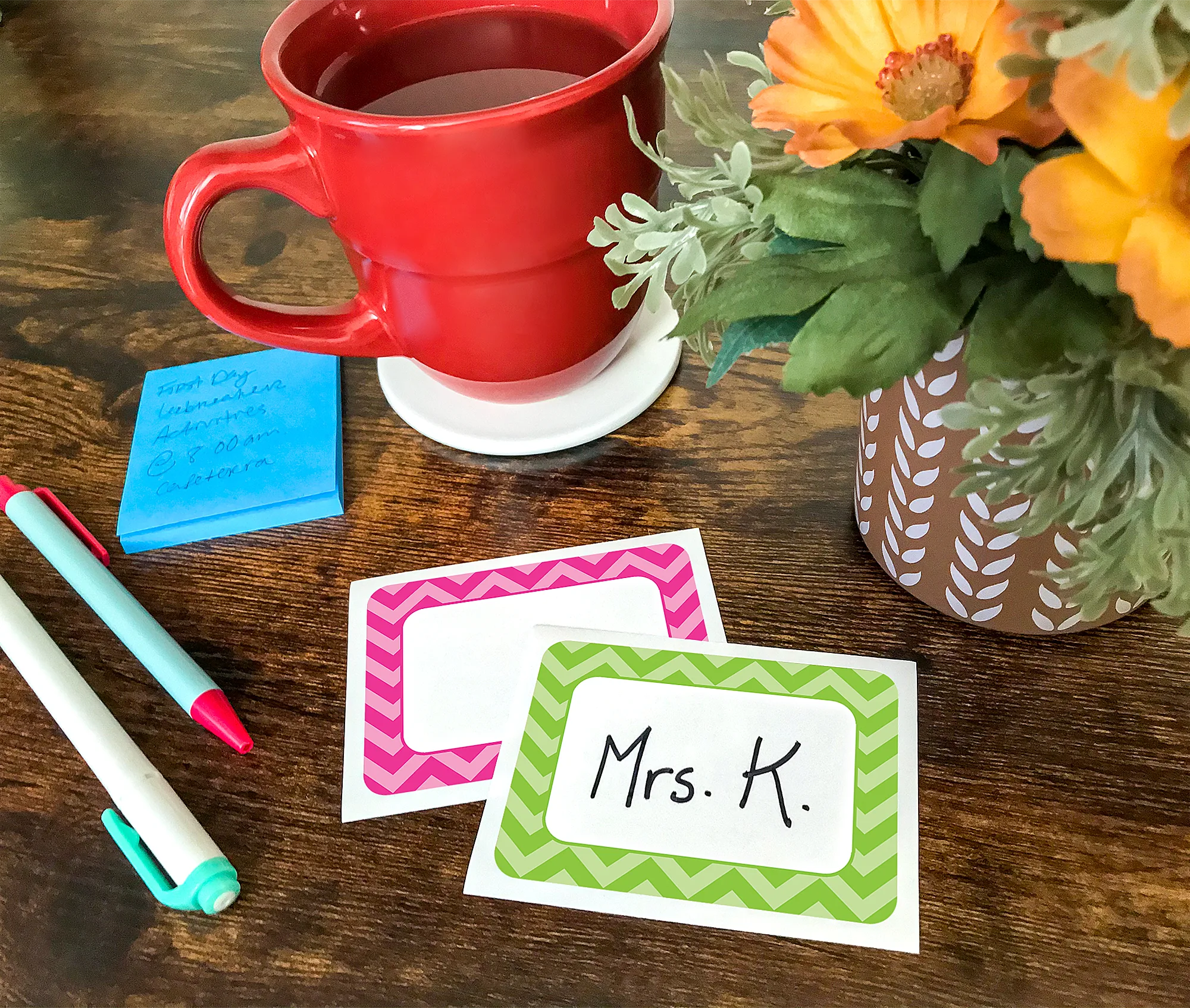 Chevron Name Tags/Labels - Multi-Pack - Image 2