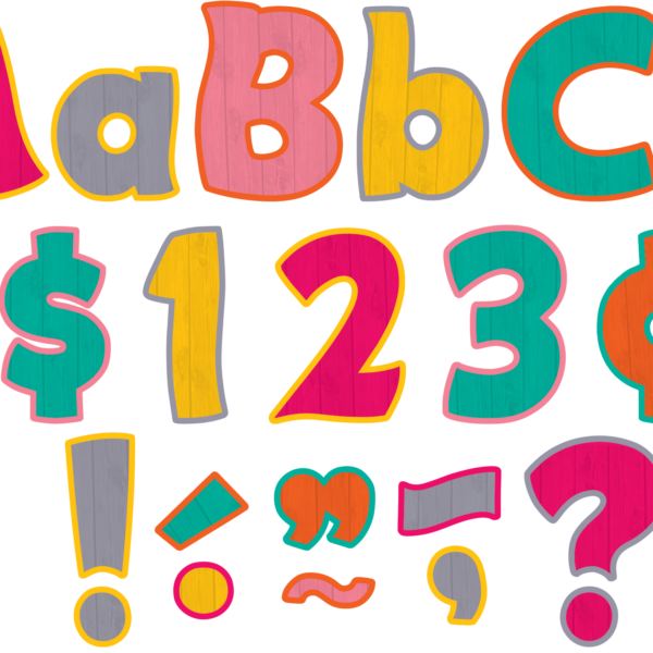 Tropical Punch Funtastic 4" Letters Combo Pack