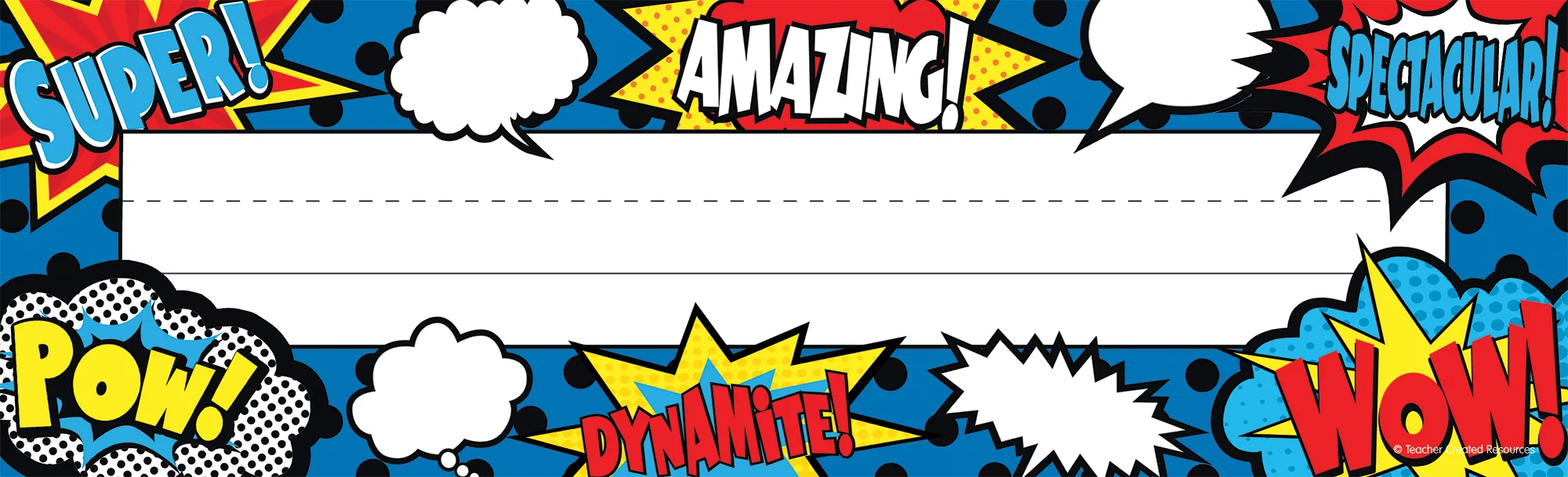 Superhero Flat Name Plates