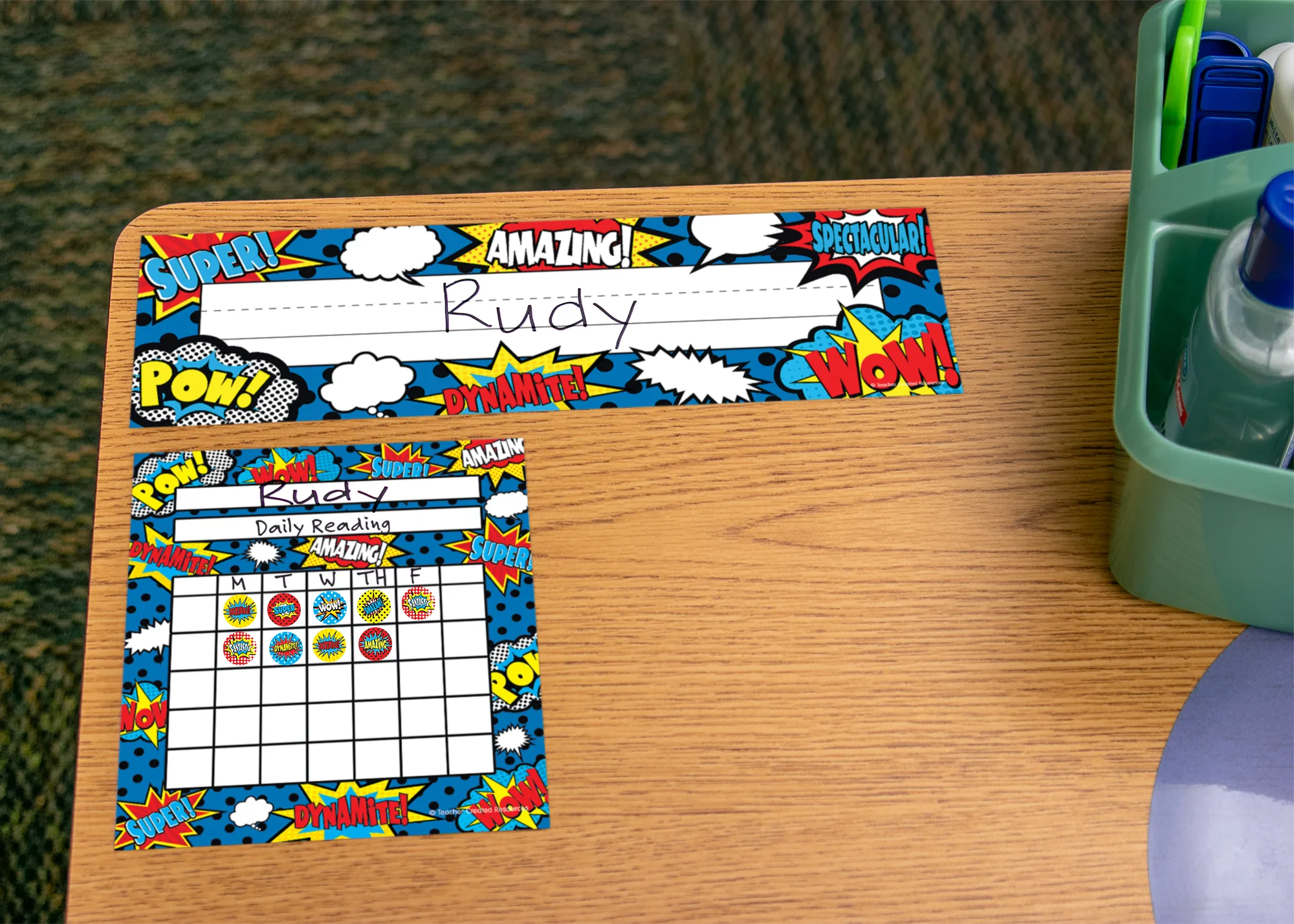 Superhero Flat Name Plates - Image 2