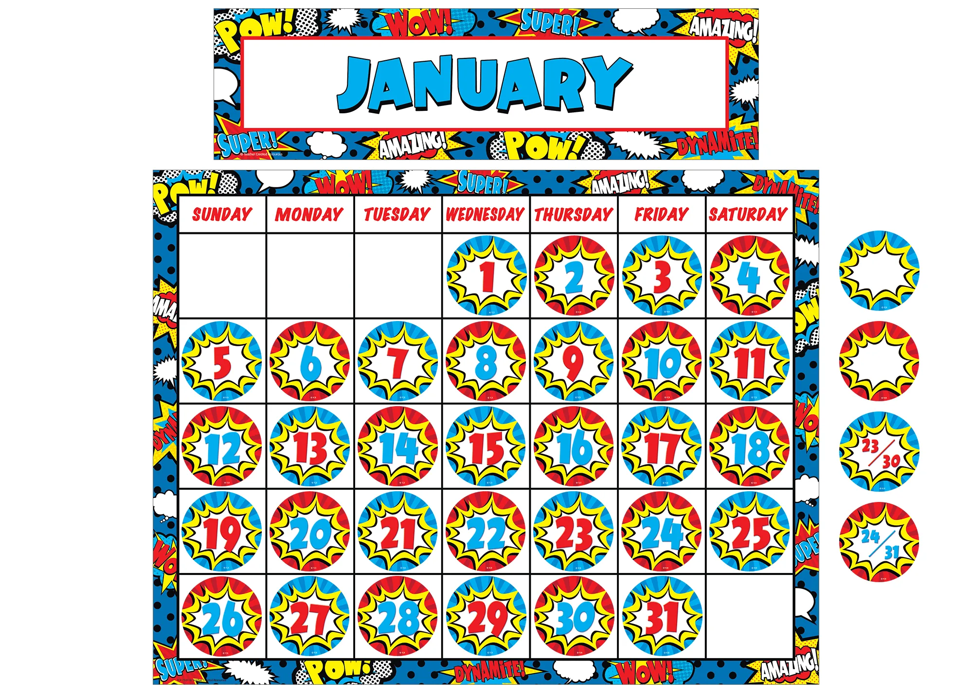 Superhero Calendar Days - Image 2
