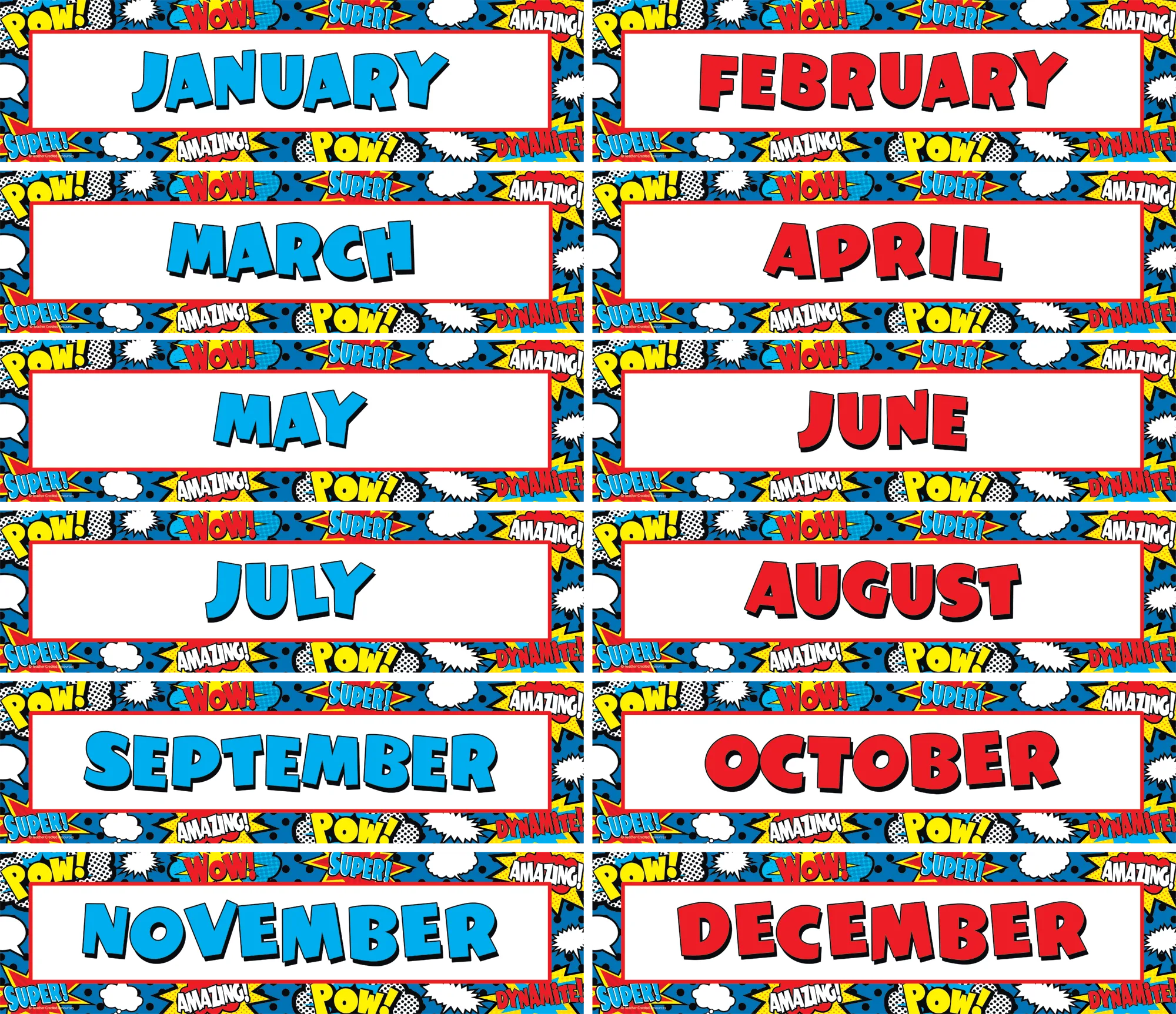 Superhero Monthly Headliners