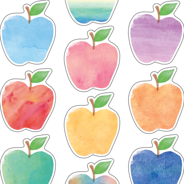 Watercolor Apples Accents