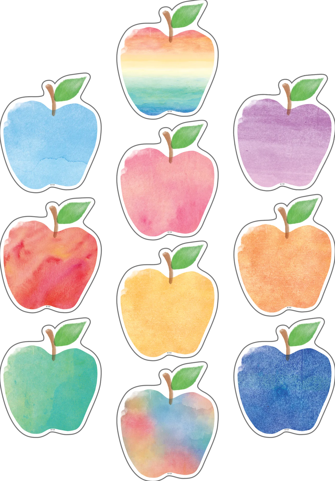 Watercolor Apples Accents