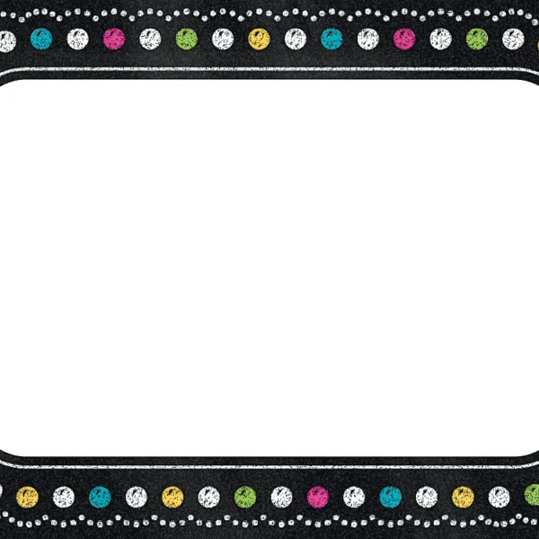 Chalkboard Brights Name Tags/Labels