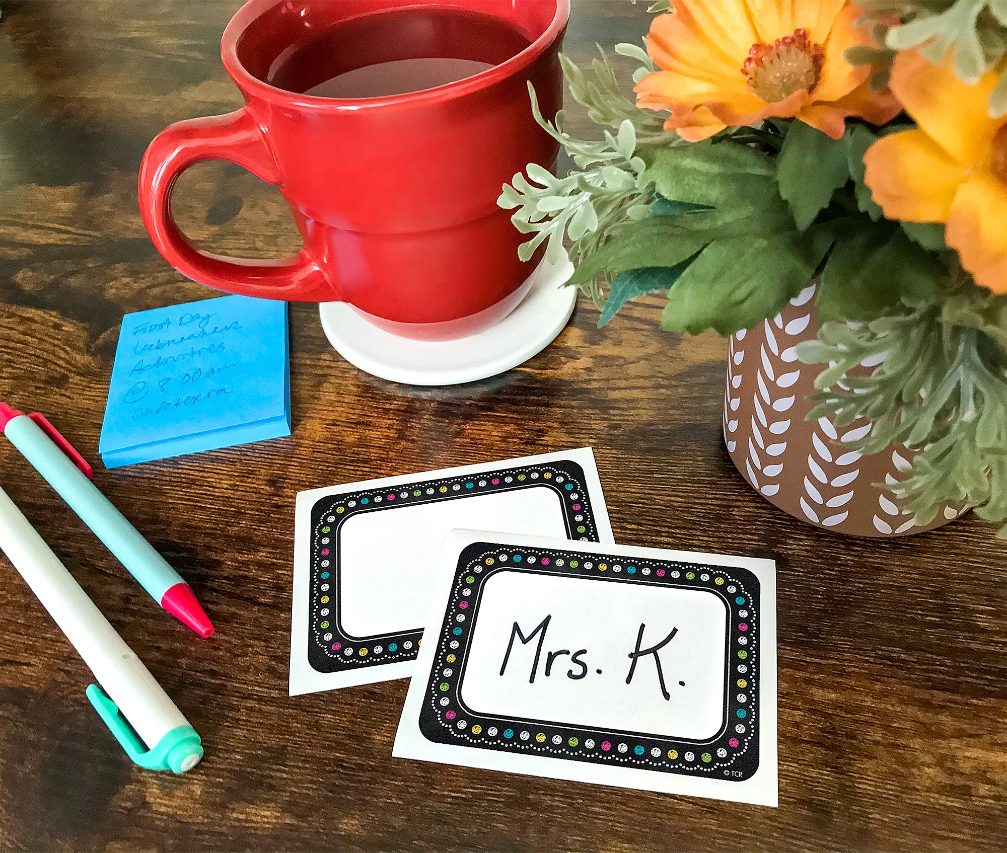 Chalkboard Brights Name Tags/Labels - Image 2