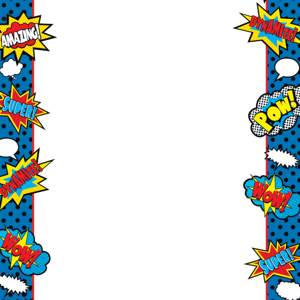 Superhero Computer Paper