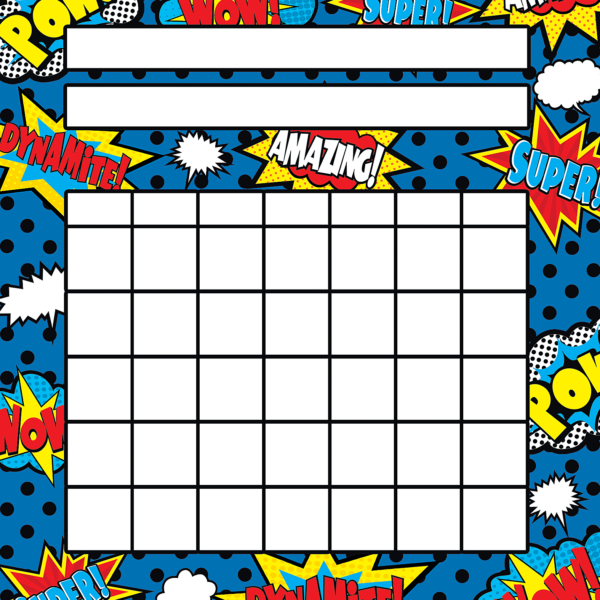 Superhero Incentive Charts