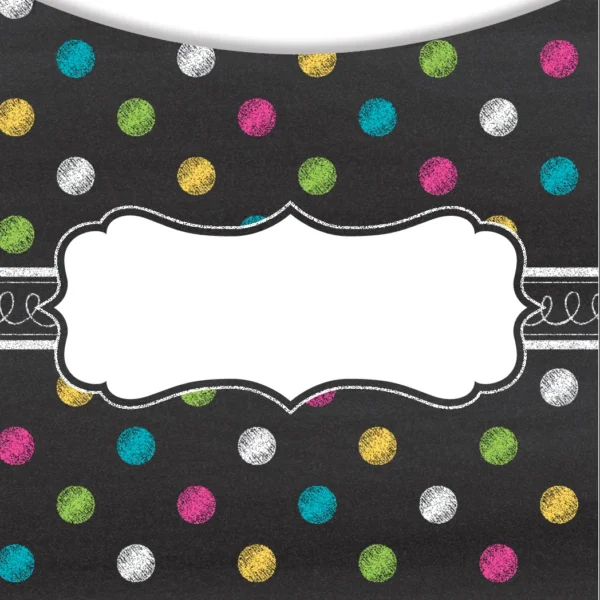 Chalkboard Brights Library Pockets