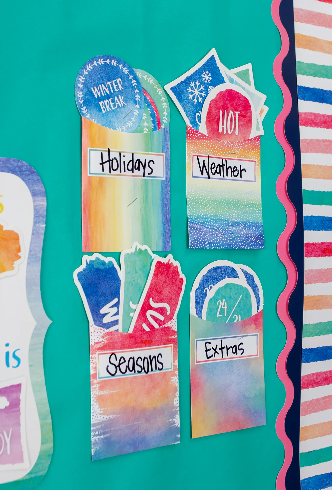 Watercolor Library Pockets - Multi-Pack - Image 2