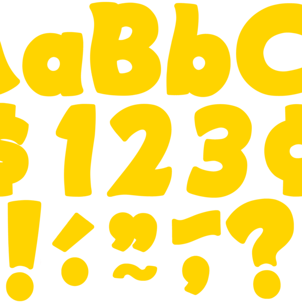Yellow Gold Funtastic 4" Letters Combo Pack