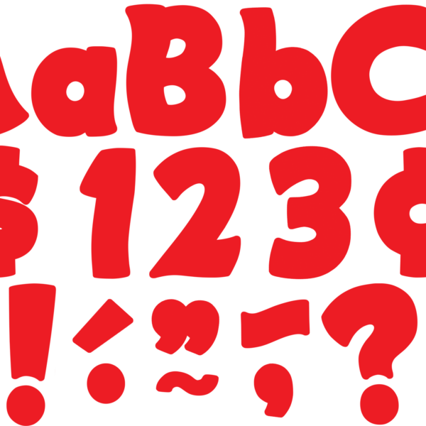 Red Funtastic 4" Letters Combo Pack