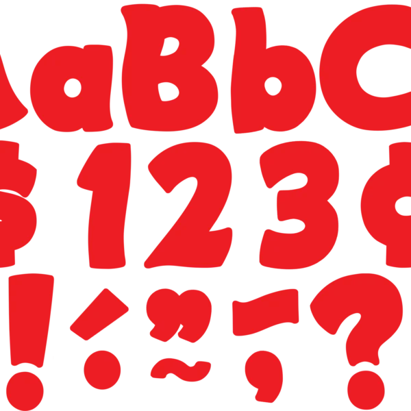 Red Funtastic 4" Letters Combo Pack