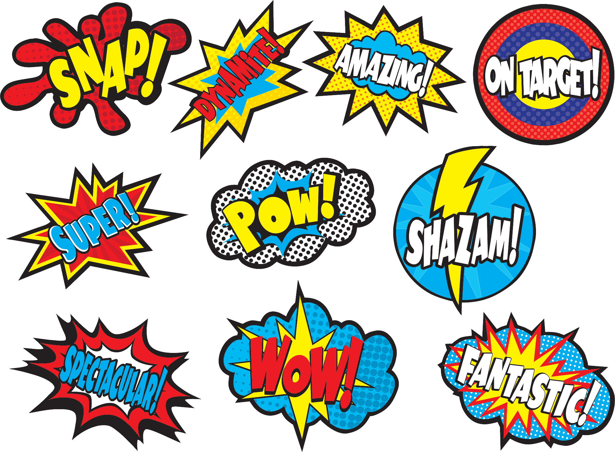 Superhero Sayings Accents