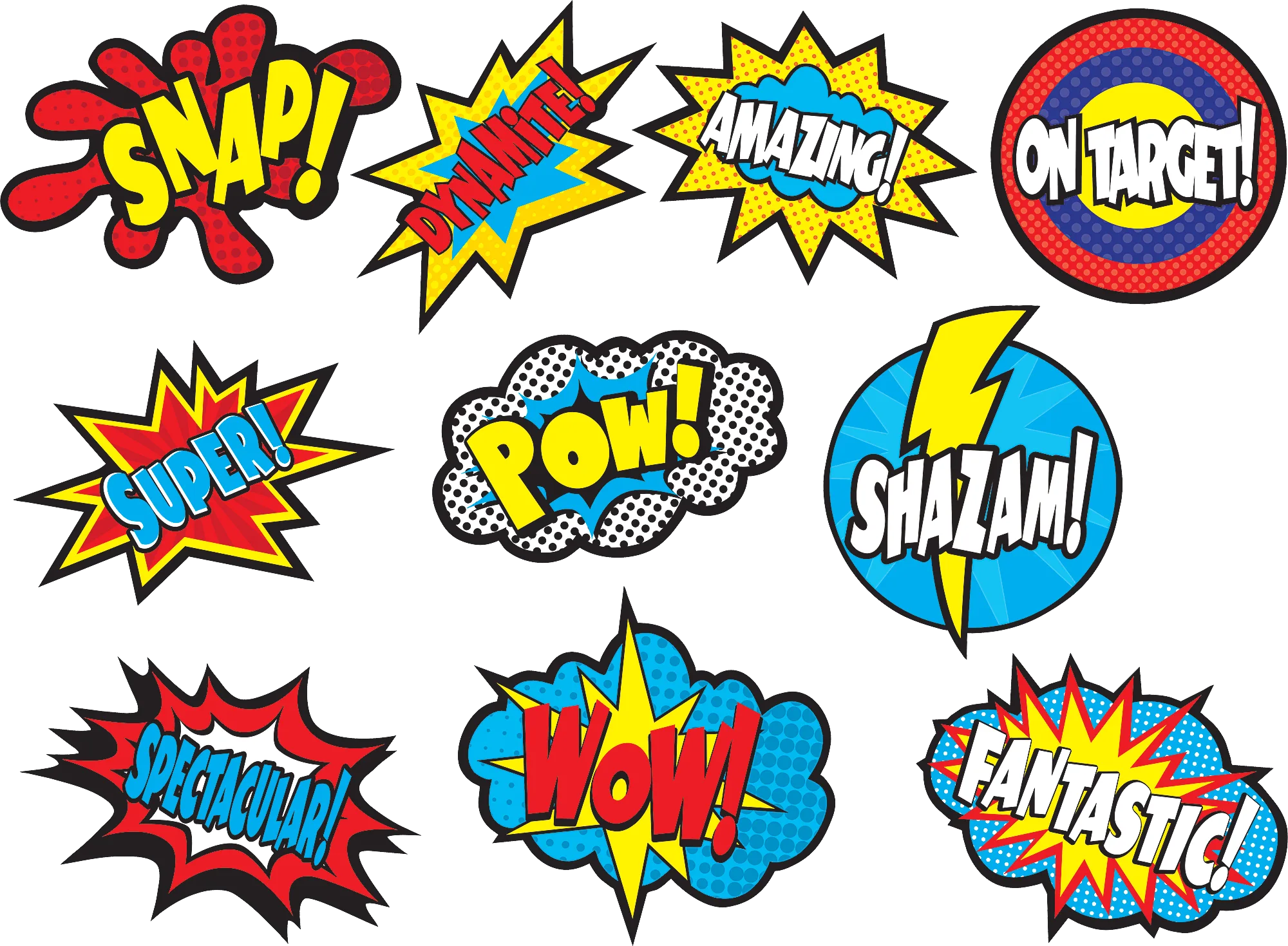 Superhero Sayings Accents