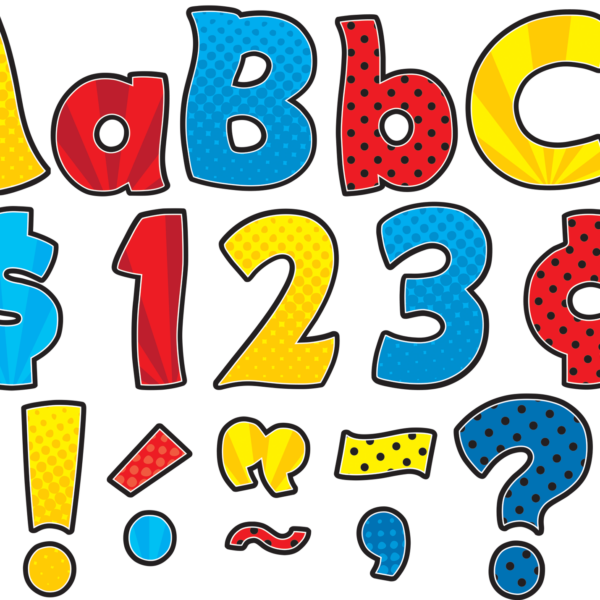 Superhero Funtastic 4" Letters Combo Pack