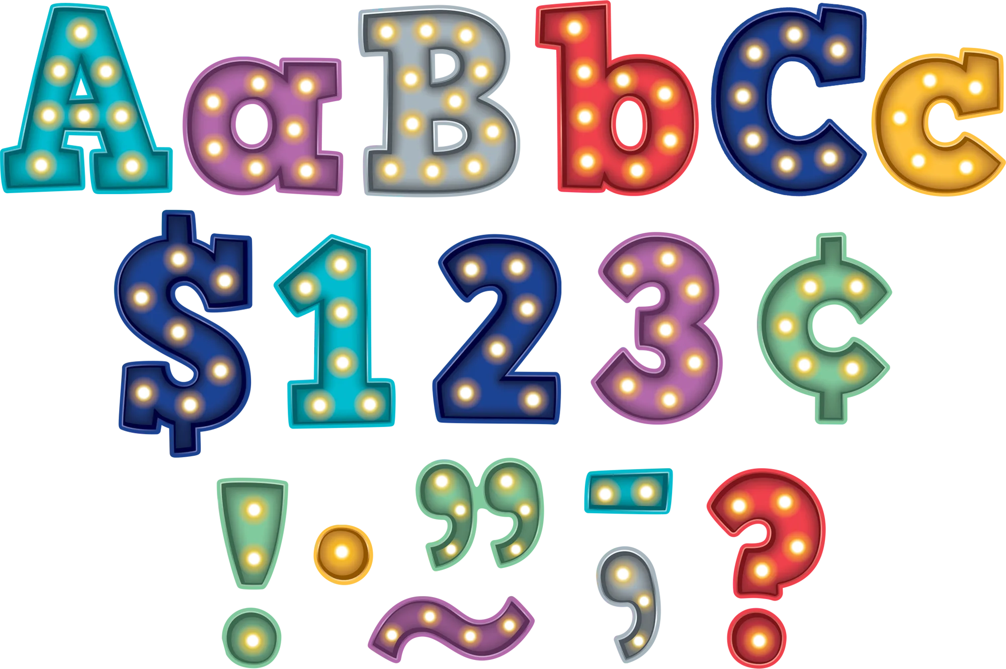 Marquee Bold Block 4" Letters Combo Pack