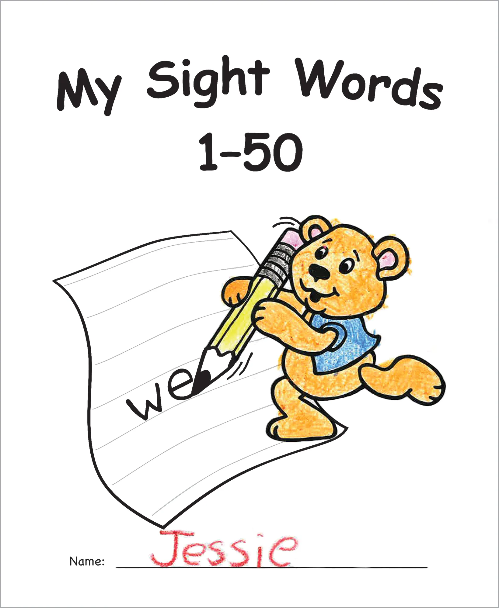 My Own Books: Sight Words 1-50 - Image 2