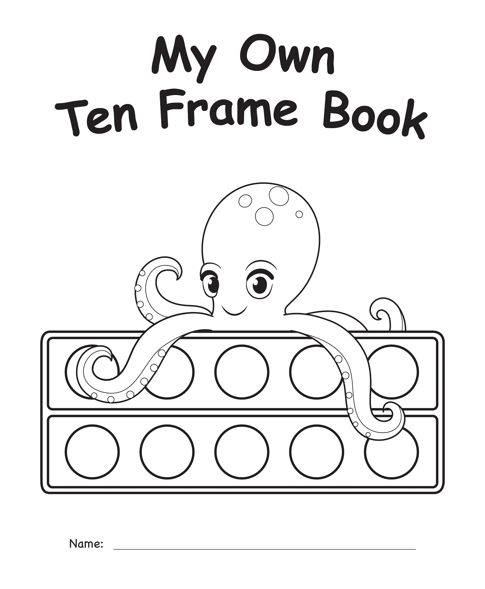 My Own Books: My Ten Frame Bo
