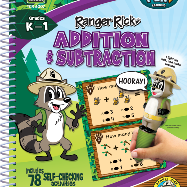 Ranger Rick Power Pen Learning Book: Addition & Subtracti