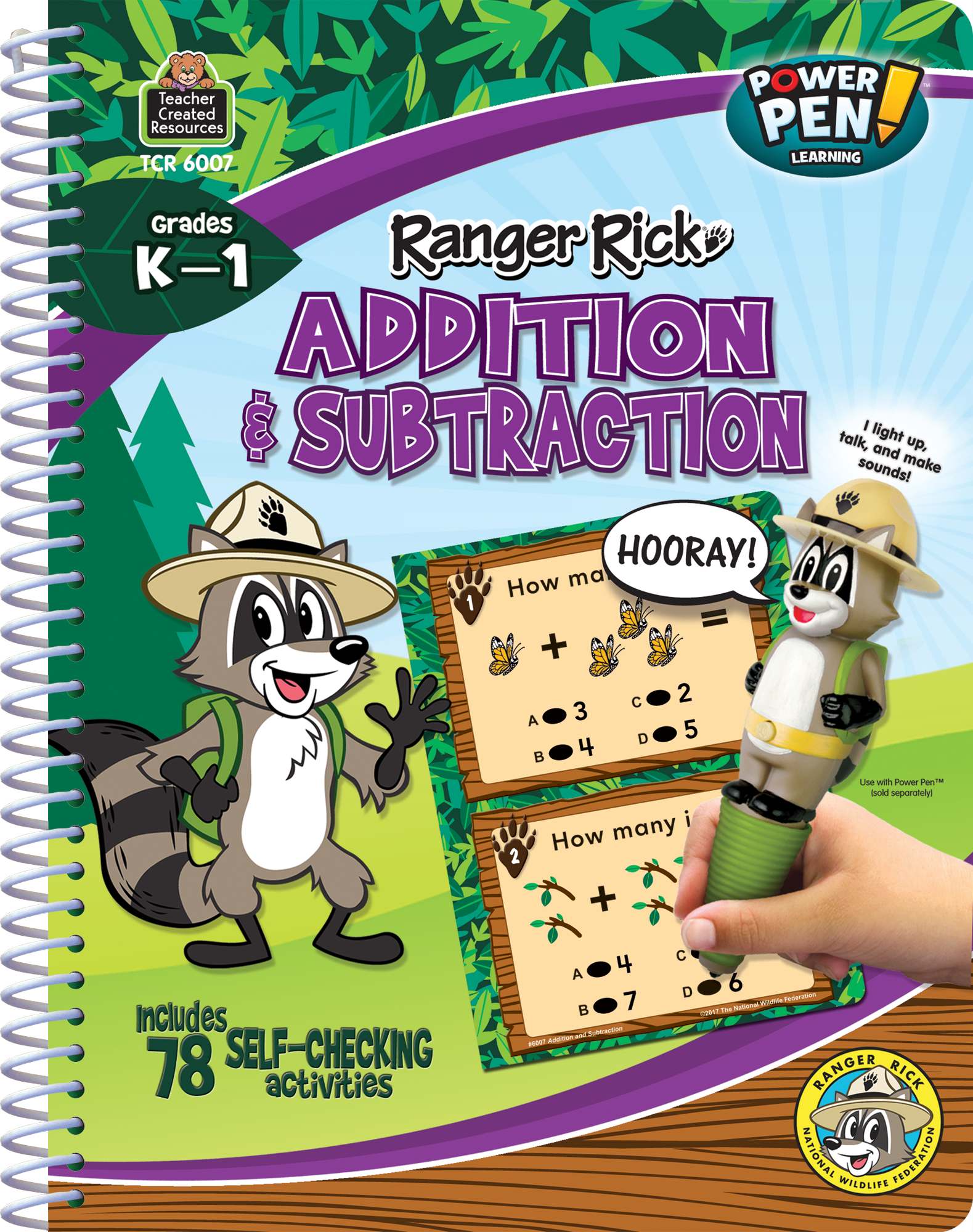 Ranger Rick Power Pen Learning Book: Addition & Subtracti