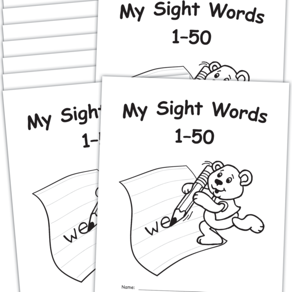 My Own Books: Sight Words 1-50, 10-pack