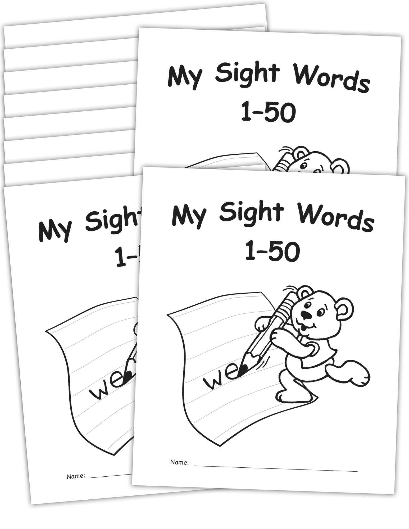 My Own Books: Sight Words 1-50, 10-pack