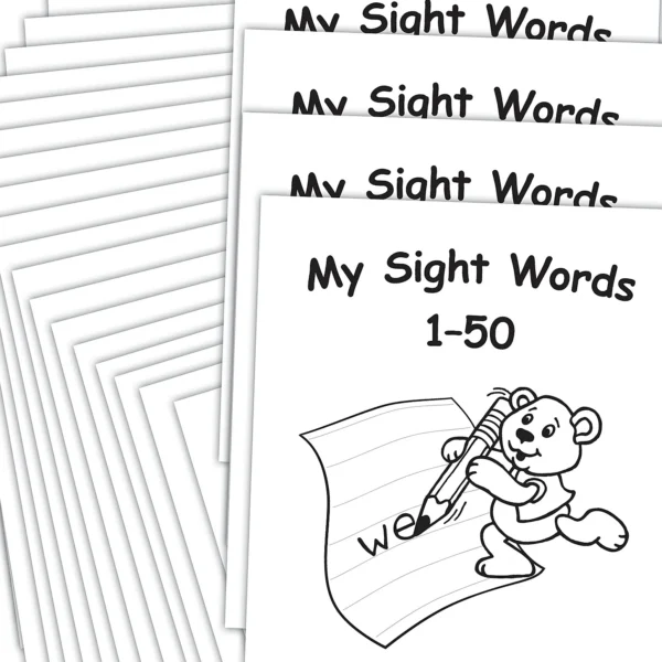 My Own Books: Sight Words 1-50, 25-pack