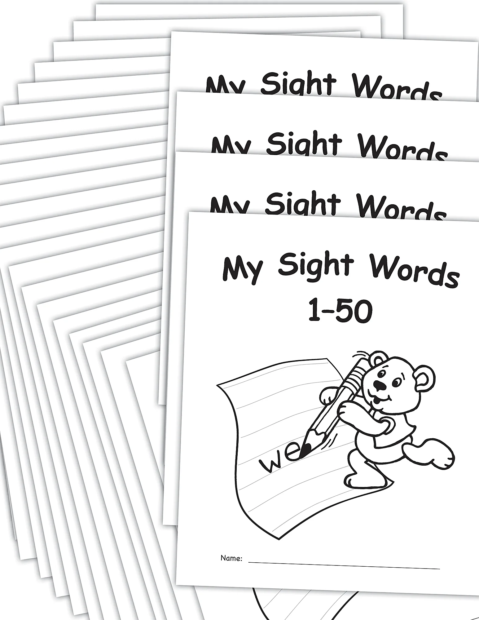 My Own Books: Sight Words 1-50, 25-pack
