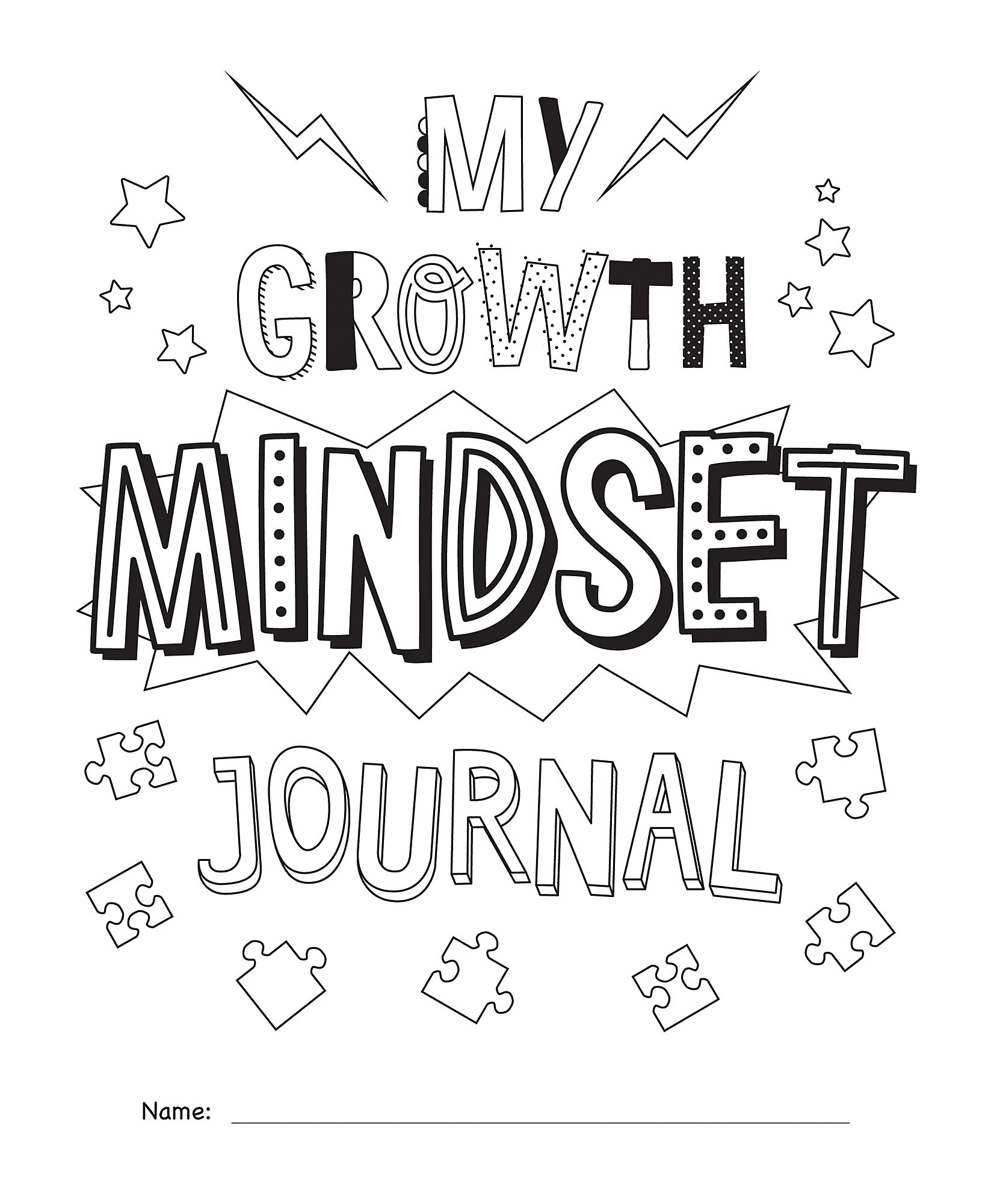 My Own Books: My Growth Mindset Journ