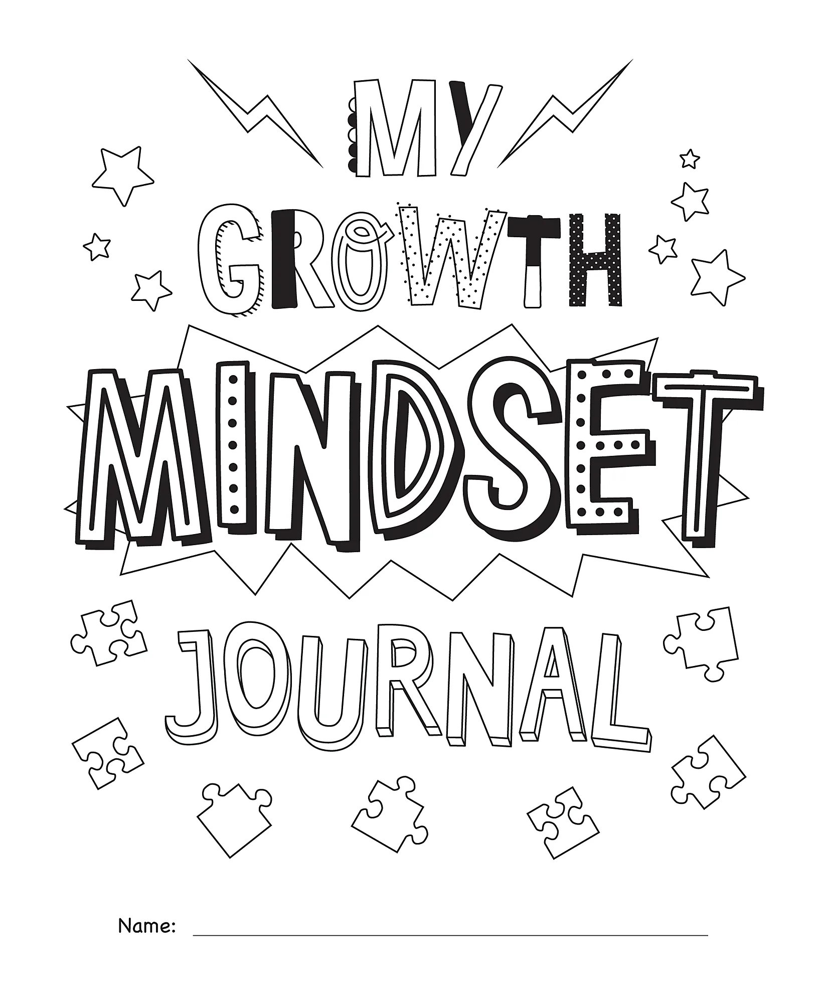 My Own Books: My Growth Mindset Journ