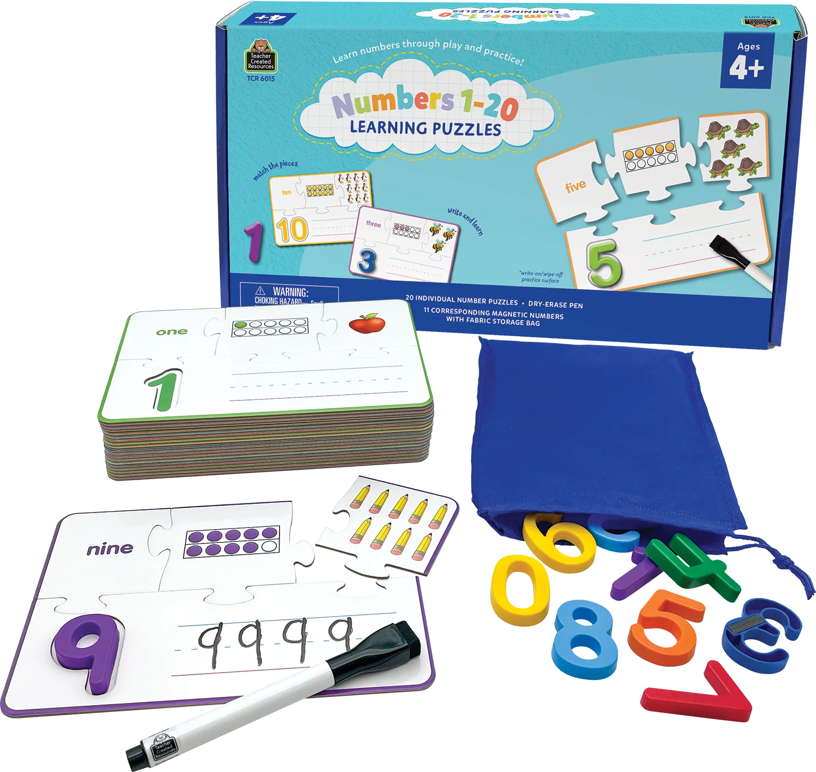 Learning Puzzle: Numbers 1-20