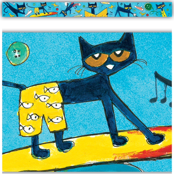 Pete the Cat Straight Border Tri