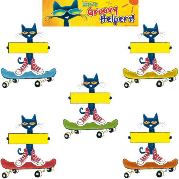 Pete the Cat Groovy Classroom Jobs Mini Bulletin Boar