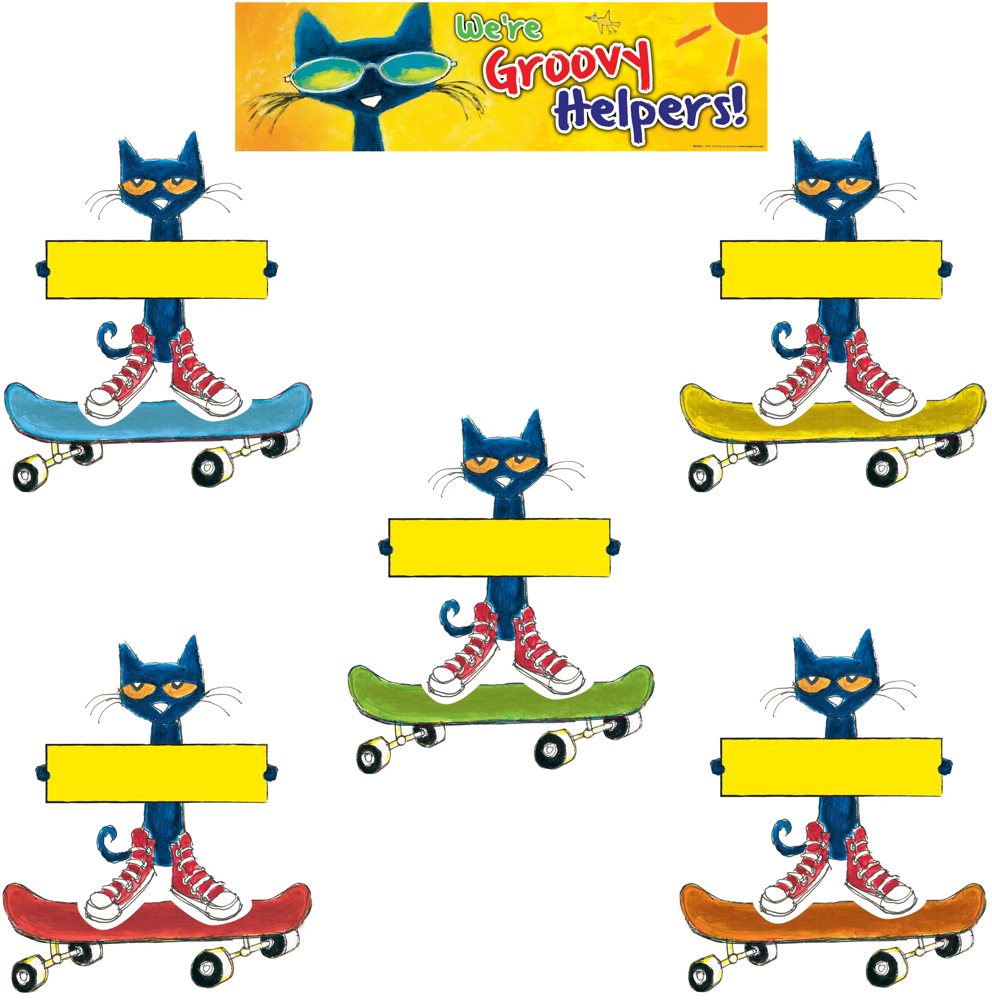 Pete the Cat Groovy Classroom Jobs Mini Bulletin Boar