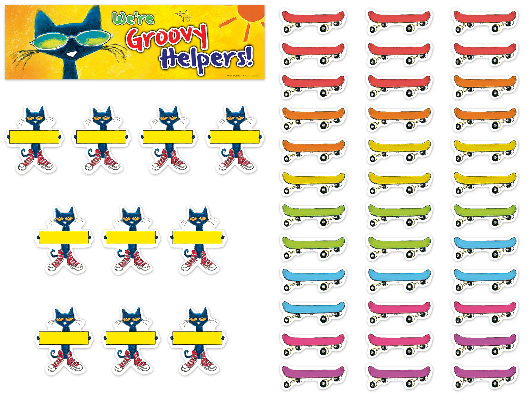 Pete the Cat Groovy Classroom Jobs Mini Bulletin Boar - Image 2