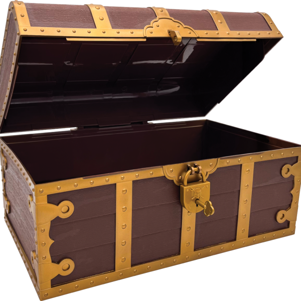 Treasure Chest with Lock and Key