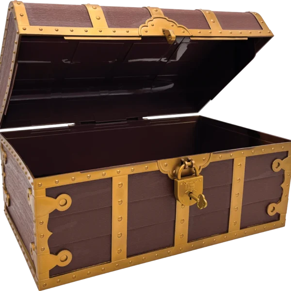 Treasure Chest with Lock and Key