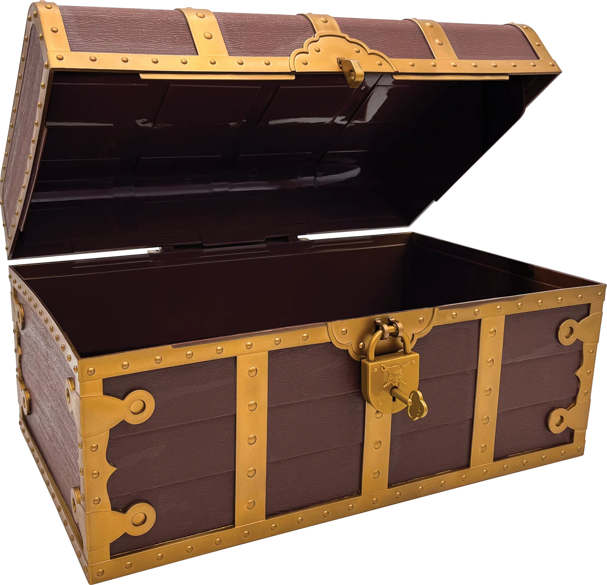 Treasure Chest with Lock and Key