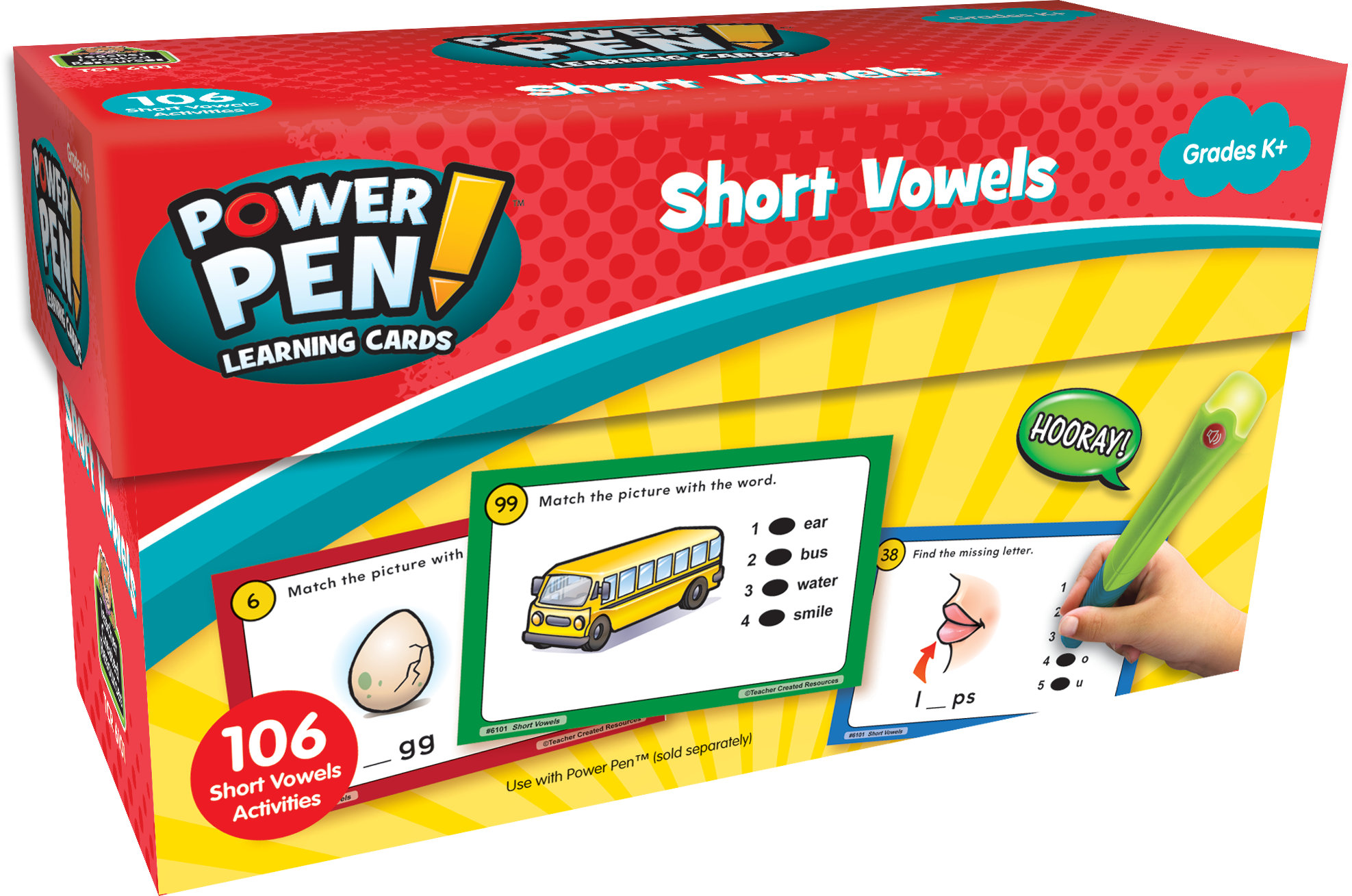 Power Pen Learning Cards: Short Vowel