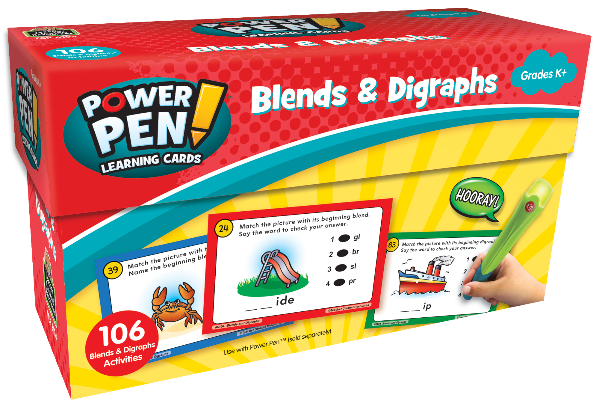 Power Pen Learning Cards: Blends & Digraph