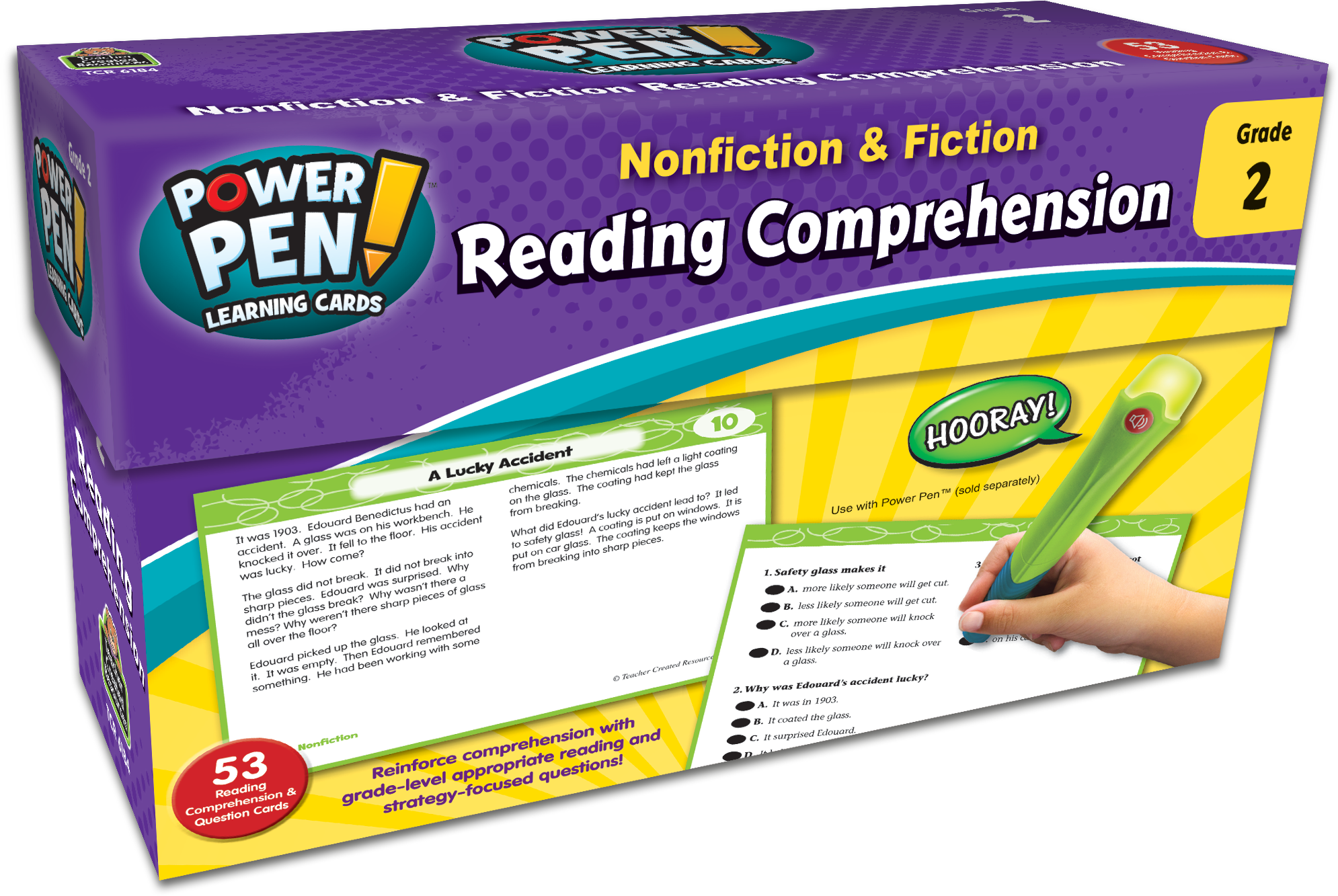 Power Pen Learning Cards: Nonfiction & Fiction Reading Comprehension (Gr. 2)
