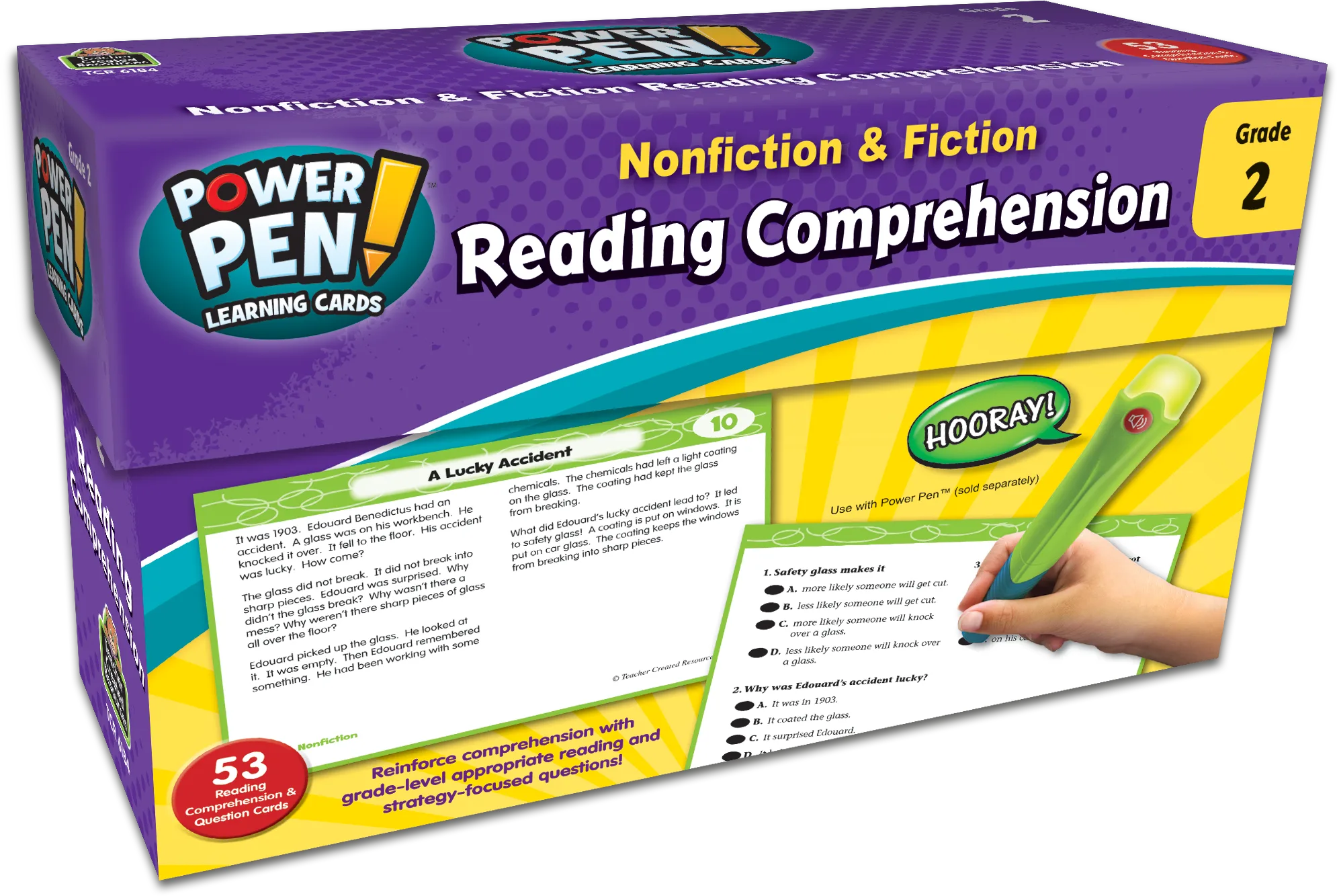 Power Pen Learning Cards: Nonfiction & Fiction Reading Comprehension (Gr. 2)